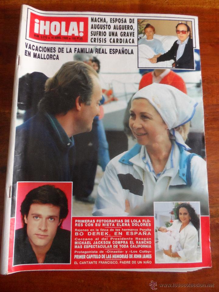 Coleccionismo de Revista Hola: hola revista 2278 14 abril 1988 - rancho michael jackson - familia real mallorca - lola flores