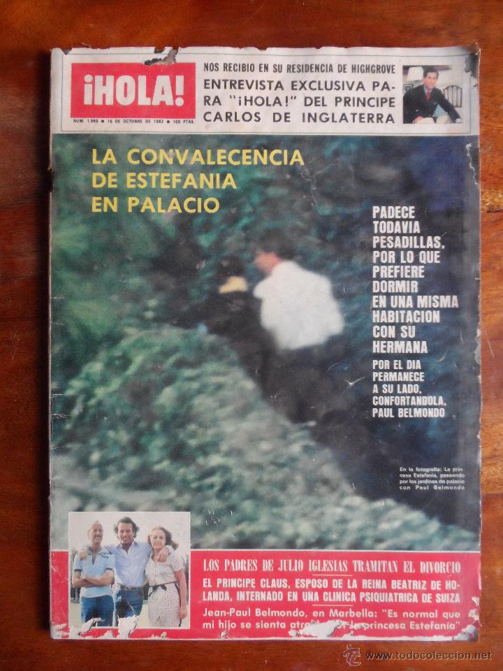 Collectionnisme de Magazine &iexcl;Hola!: hola revista 1990 16 octubre 1982 principe carlos de inglaterra, estafania, julio iglesias, belmondo