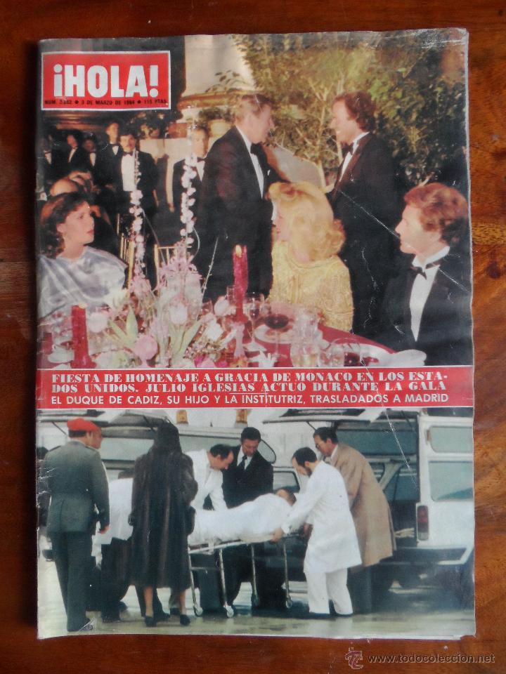 Collectionnisme de Magazine &iexcl;Hola!: HOLA REVISTA 2052 3 MARZO 1984 JULIO IGLESIAS GALA GRACIA DE MONACO EN ESTADOS UNIDOS, DUQUE DE CADI