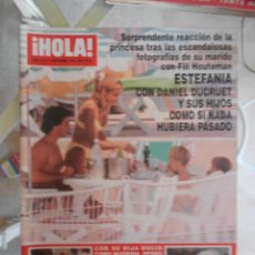 Coleccionismo de Revista Hola: REVISTA HOLA 1996.PEDRO CARRASCO Y RAQUEL MOSQUERA,ESTEFANIA Y DANIEL DUCRUET. Lote 52005592