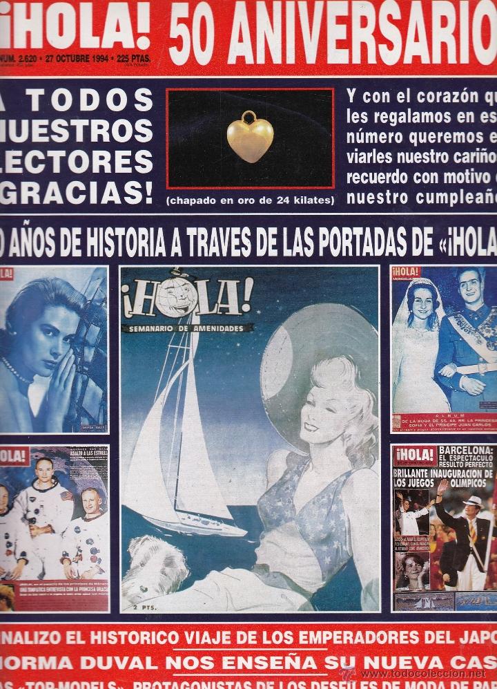 Coleccionismo de Revista Hola: REVISTA HOLA N&ordm; 2620 A&Ntilde;O 1994. 50 ANIVERSRIO . CARMEN MARTINEZ-BORDIU Y ROBERTO FEDERICI.