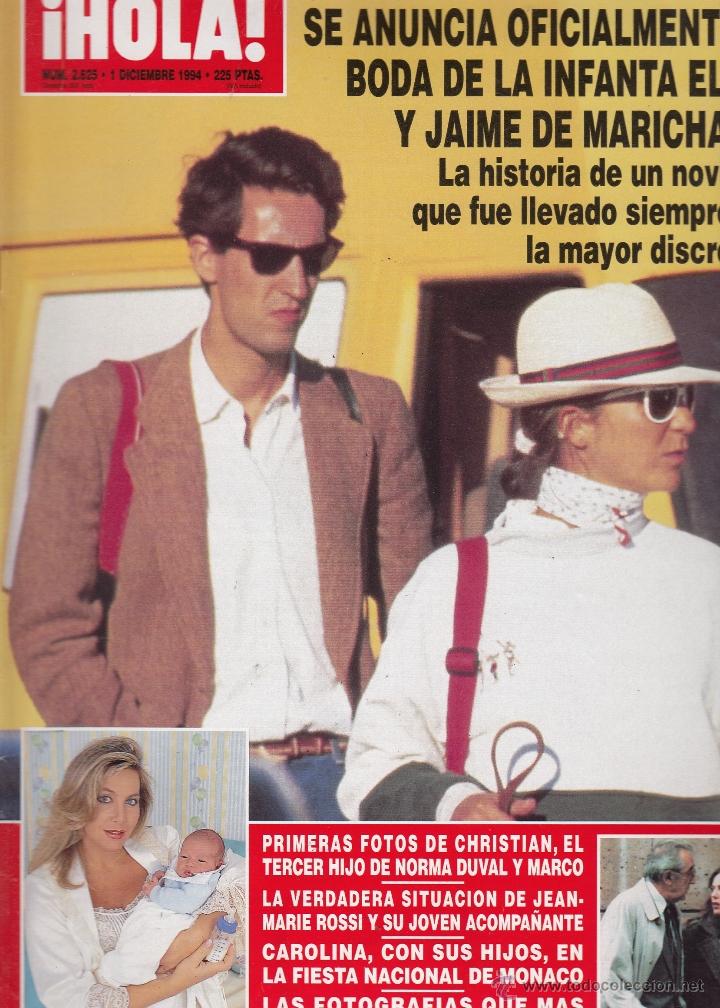 Coleccionismo de Revista Hola: REVISTA HOLA N&ordm; 2625 A&Ntilde;O 1994. INFANTA ELANA Y JAIME DE MARICHALAR. CAROLINA. DIANA DE GALES.