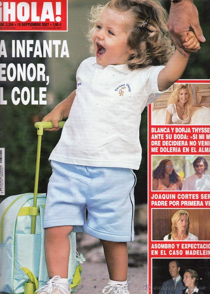 Coleccionismo de Revista Hola: REVISTA HOLA N&ordm; 3294 A&Ntilde;O 2007. INFANTA LEONOR. BLANCA Y BORJA. JOAQUIN CORTES. DUQUES DE LUGO.