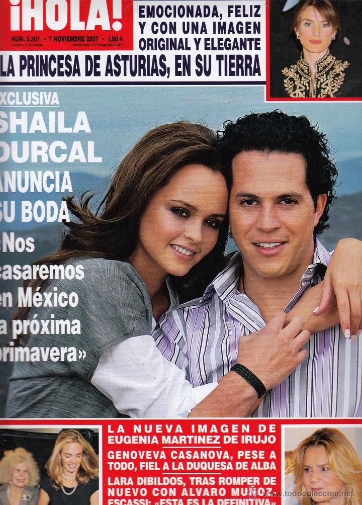 Coleccionismo de Revista Hola: REVISTA HOLA N&ordm; 3301 A&Ntilde;O 2007. SHAILA DURCAL. EUGENIA MARTINEZ. GENOVERA CASANOVA. LARA DIVILDOS.
