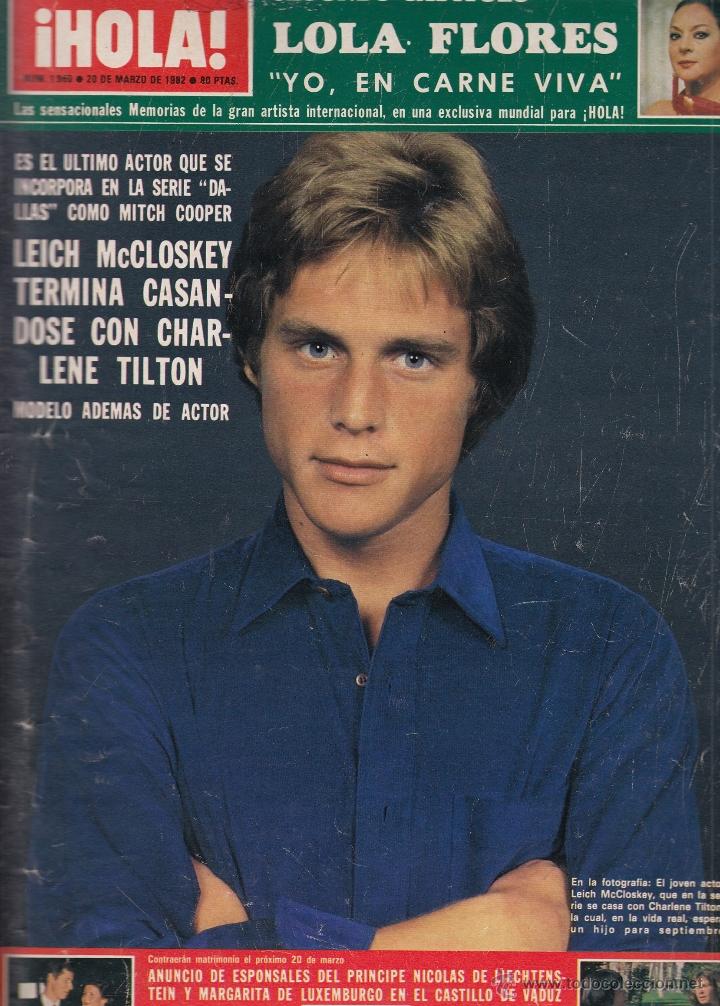 Collectionnisme de Magazine &iexcl;Hola!: REVISTA HOLA N&ordm; 1960 A&Ntilde;O 1982. LOLA FLORES. LEICH MCCLOSKEY, REAGEN. MERRY.