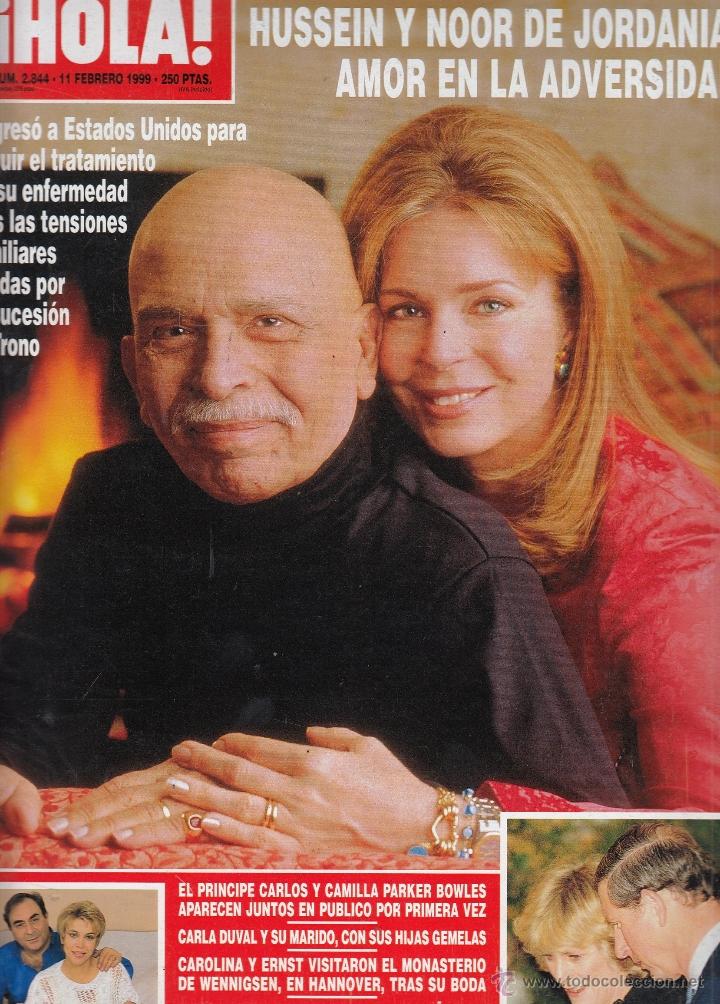 Coleccionismo de Revista Hola: REVISTA HOLA N&ordm; 2844 A&Ntilde;O 1999. HUSSEIN Y NOOR DE JORDANIA. PRINCIPE CARLOS Y CAMILA PARKER BOWLES.