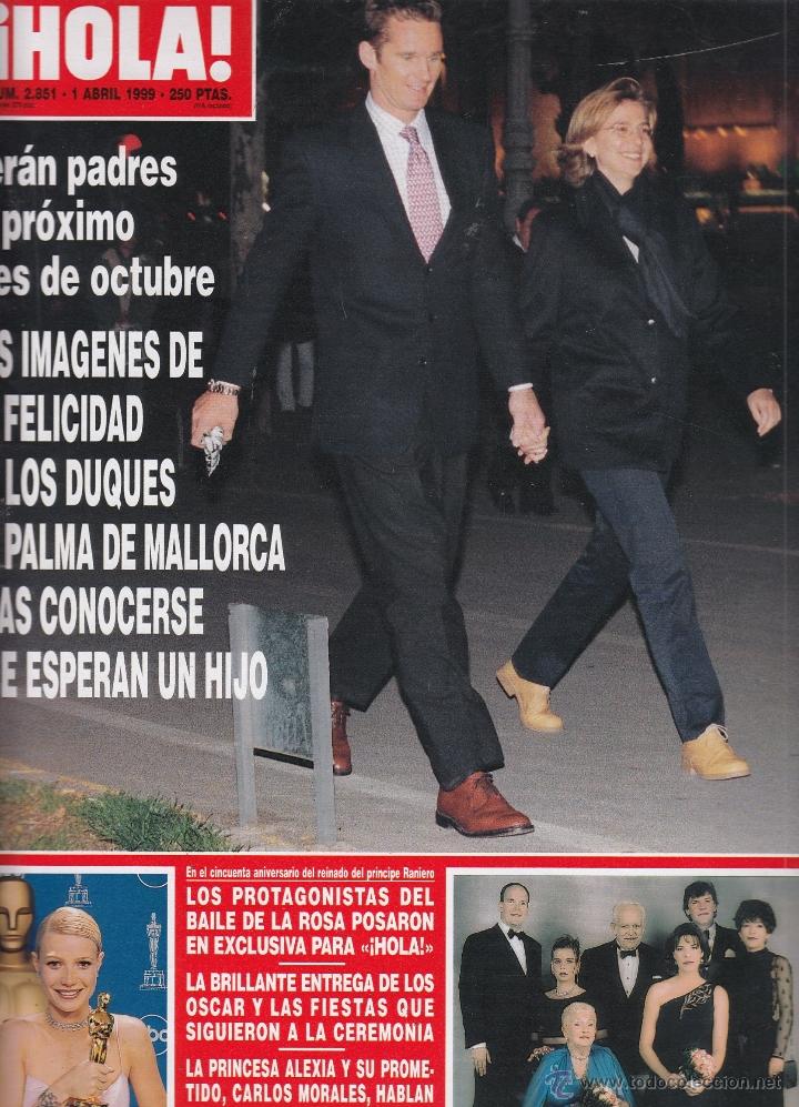 Coleccionismo de Revista Hola: REVISTA HOLA N&ordm; 2851 A&Ntilde;O 1999. DUQUES DE PALMA. PRINCESA ALEXIA. CEREMONIA DE LOS OSCAR.