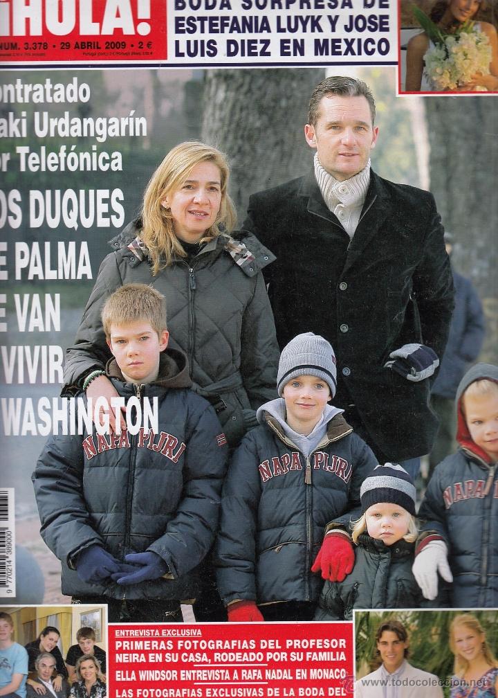 Coleccionismo de Revista Hola: REVISTA HOLA N&ordm; 3378 A&Ntilde;O 2009. ESTEFANIALUYK Y JOSE LUIS DIEZ. LOS DUQUES DE PALMA. PROFESOR NEIRA.