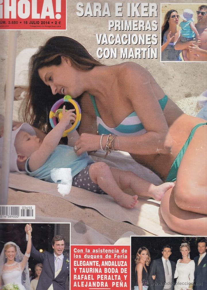 Coleccionismo de Revista Hola: REVISTA HOLA N&ordm; 3650 A&Ntilde;O 2014. SARA E IKER. BODA RAFAEL PERALTA Y ALEJANDRA PE&Ntilde;A. AMADEO DE BELGICA.