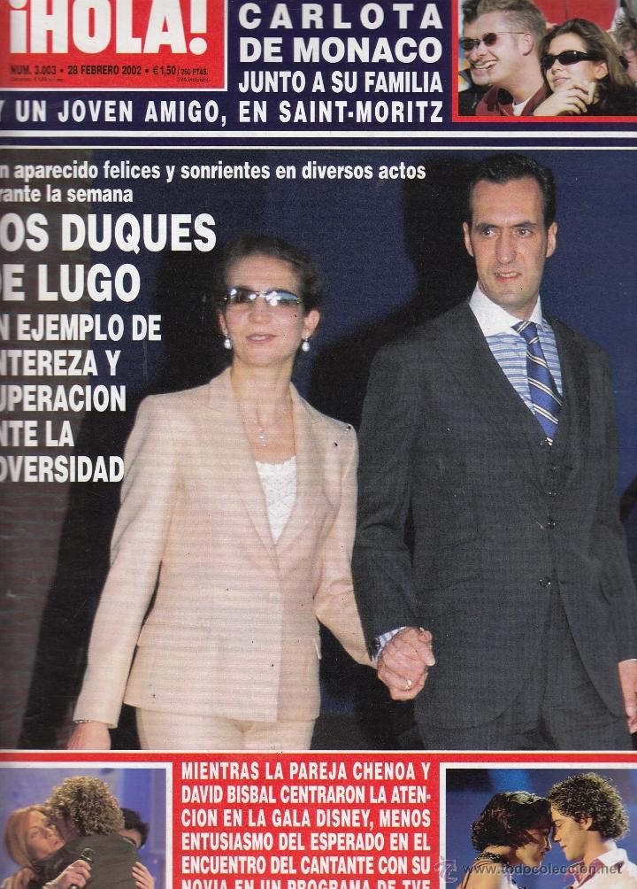 Sammeln von Zeitschriften &iexcl;Hola!: REVISTA HOLA N&ordm; 3003 A&Ntilde;O 2002. CARLOTA DE MONACO. DUQUES DE LUGO. CHENOA Y BISBAL.