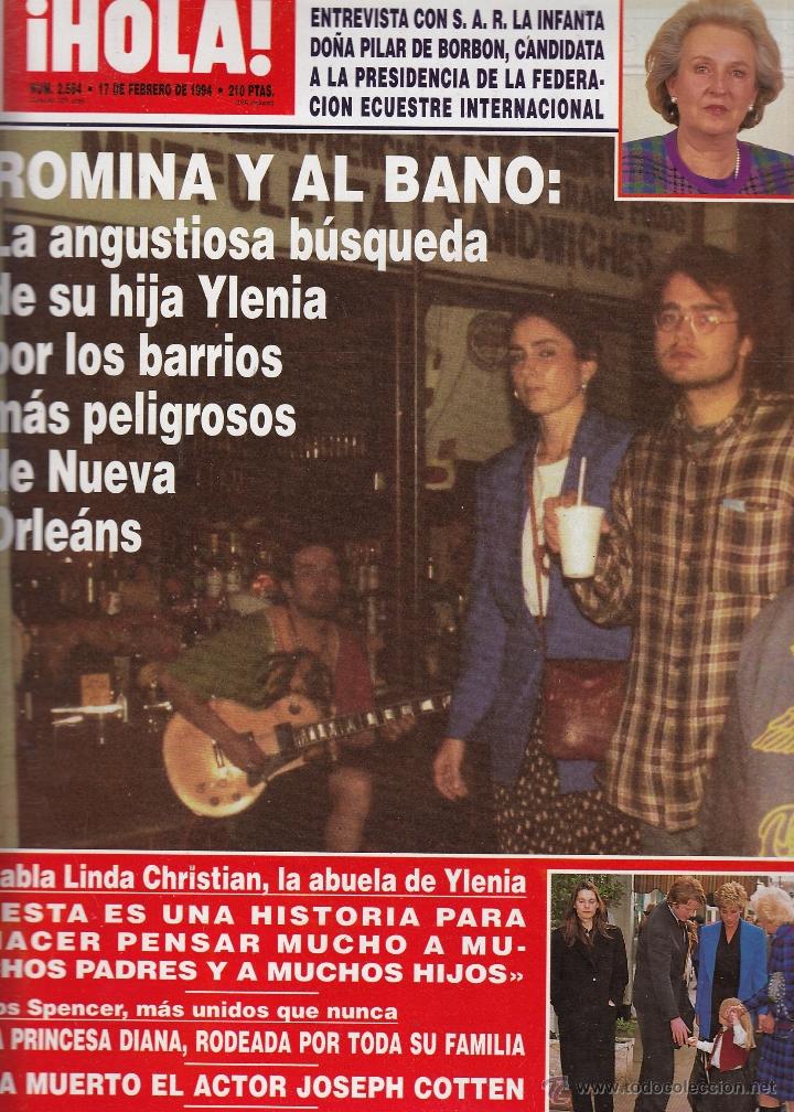 Collezionismo di Rivista &iexcl;Hola!: REVISTA HOLA N&ordm; 2584. INFANTA PILAR DE BORBO. ROMINA Y AL BANO. DIANA. CAROLINA Y VINCENT LINDO.