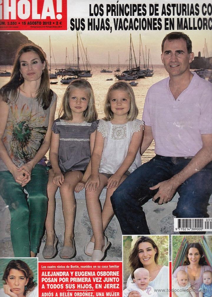 Sammeln von Zeitschriften &iexcl;Hola!: REVISTA HOLA N&ordm; 3550 A&Ntilde;O 2012. PRINCIPES DE ASTURIAS CON SUS HIJAS. ALEJANDRA Y EUGENIA OSBORNE.