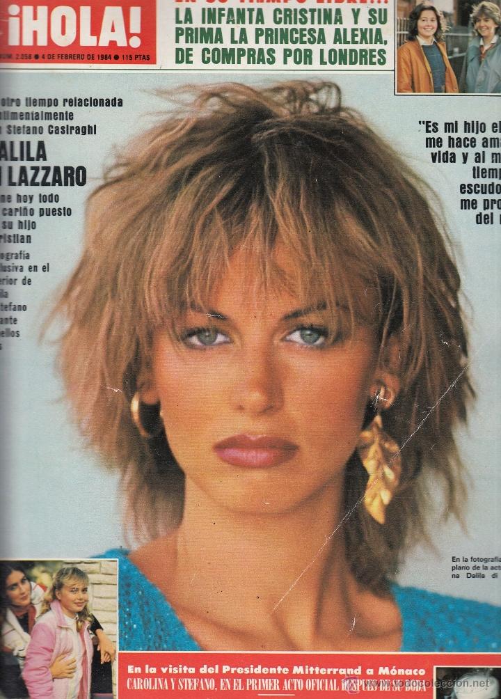 Coleccionismo de Revista Hola: REVISTA HOLA N&ordm; 2058 A&Ntilde;O 1984 . DALILA DI LAZZARO. CAROLINA Y STEFANO. BODA CLAUDIA AUGER. ALEXIA.