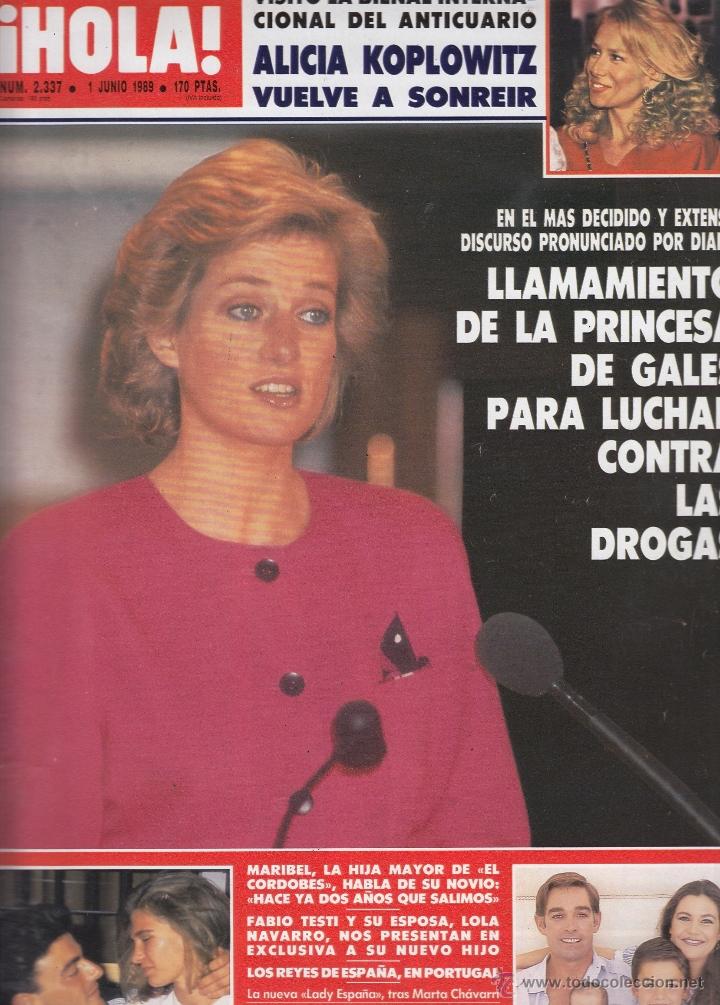 Sammeln von Zeitschriften &iexcl;Hola!: REVISTA HOLA N&ordm; 2337 A&Ntilde;O 1989. ALICIA KOPLOWITZ. FABIO TESTI. LAURA VARENZUELA. DON JOHNSON Y MELADI