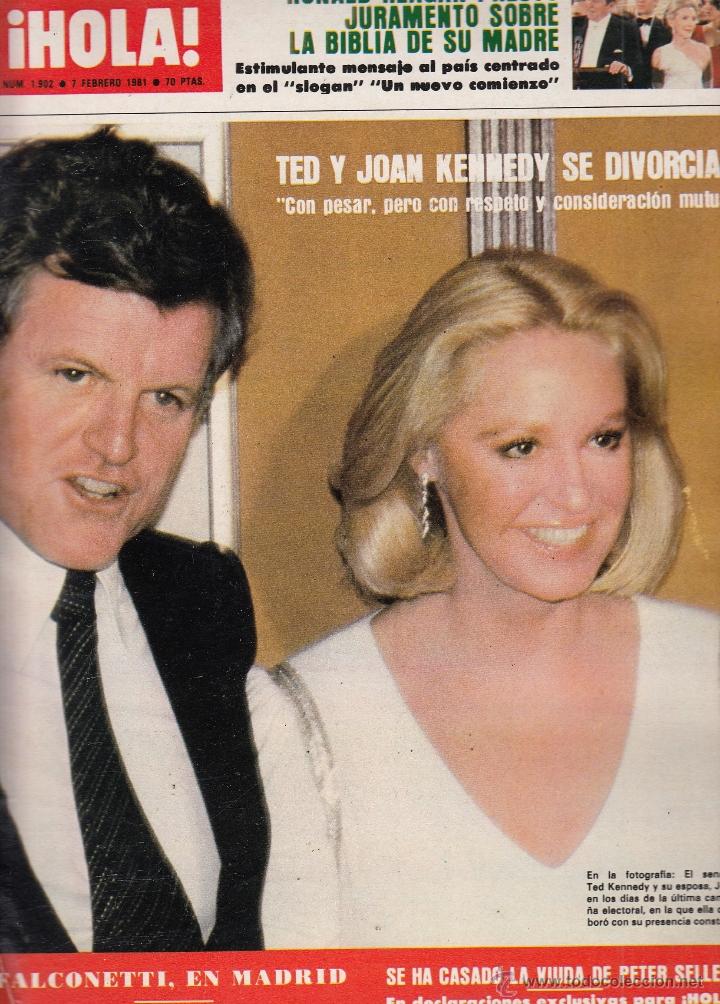 Coleccionismo de Revista Hola: REVISTA HOLA N&ordm; 1902 A&Ntilde;O 1981. RONALD REAGAN. TED Y JOAN KENNEDY. FALCONETTI. MIGUEL BOSE.