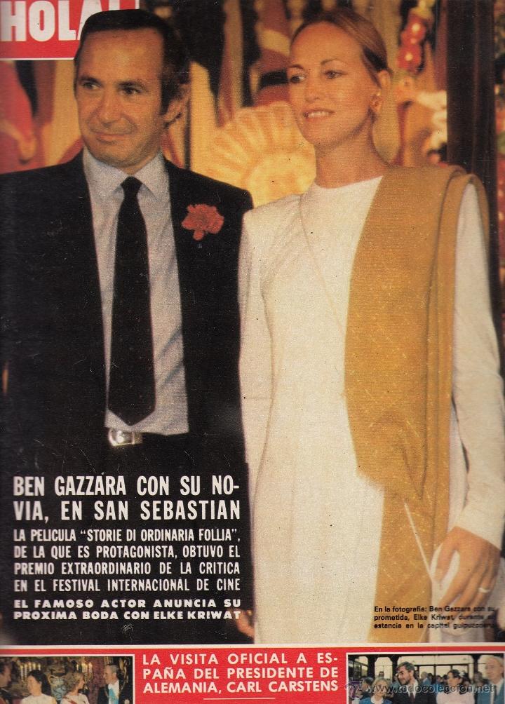 Collezionismo di Rivista &iexcl;Hola!: REVISTA HOLA N&ordm; 1937 A&Ntilde;O 1981. BEN GAZZARA Y ELKE KRLWAT. CARLS CARSTENS. LADY DIANA. MARIA DOLORES.