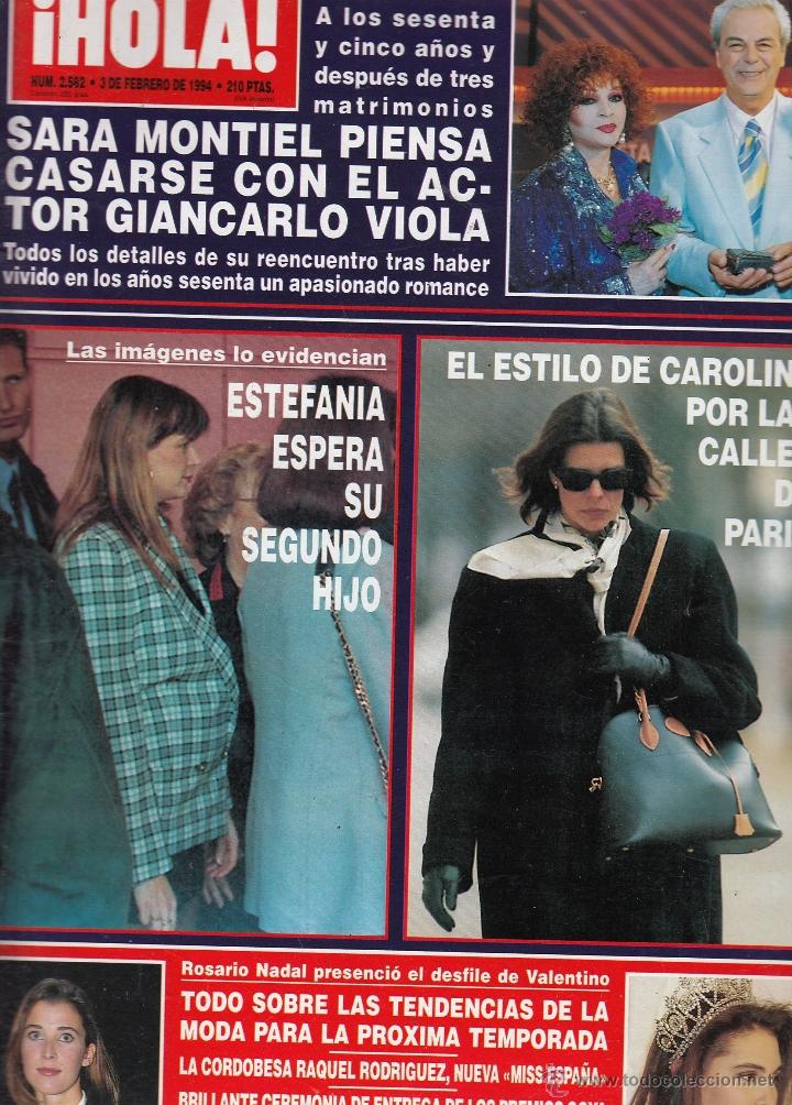 Sammeln von Zeitschriften &iexcl;Hola!: REVISTA HOLA N&ordm; 2582 A&Ntilde;O 1994. SARA MONTIEL. ESTEFANIA. CAROLINA DE MONACO. RAQUEL RODRIGUEZ MISS.