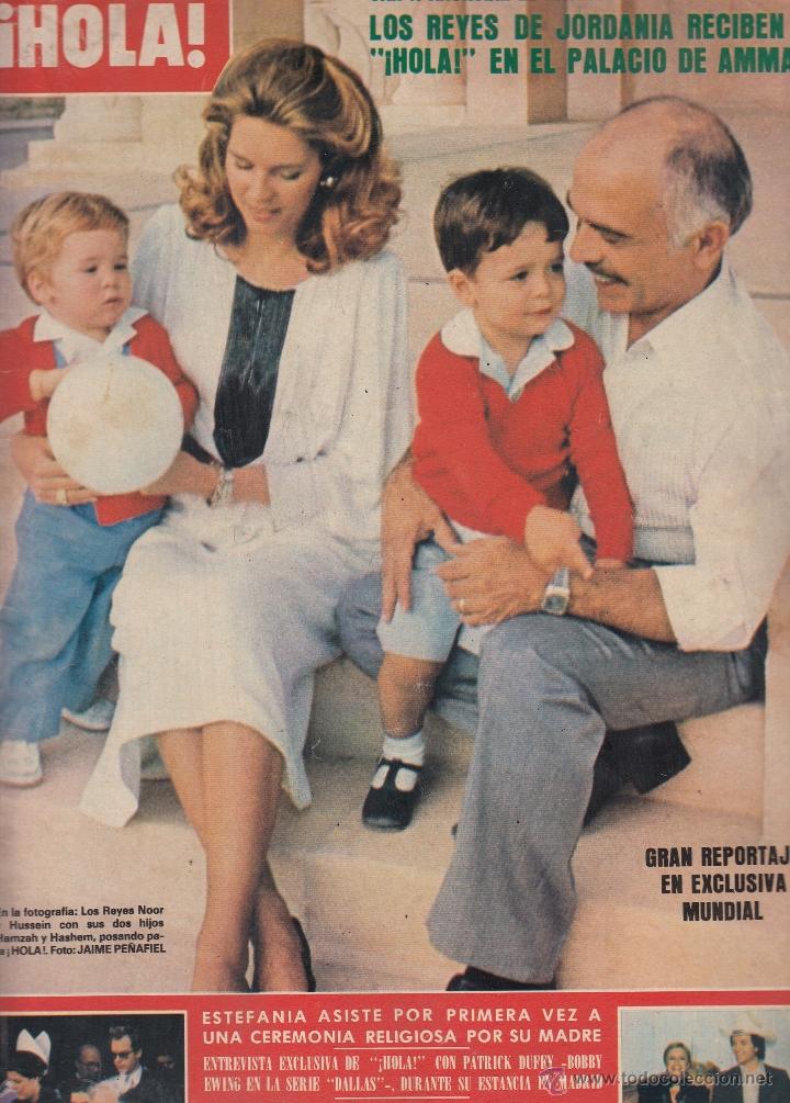 Collectionnisme de Magazine &iexcl;Hola!: REVISTA HOLA N&ordm; 1992 A&Ntilde;O 1982. LOS REYES NOOR Y JUSSEIN JUNTO A SUS HIJOS. PATRICK DUFFY Y BOBBY.