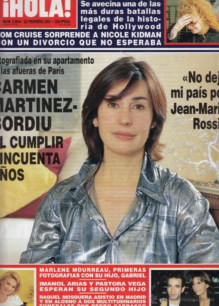 Coleccionismo de Revista Hola: REVISTA HOLA N&ordm; 2950 A&Ntilde;O 2001. IMANOL Y PASTORA VEGA. CARMEN MARTINEZ-BORDIU. MARLENE MOURREAU