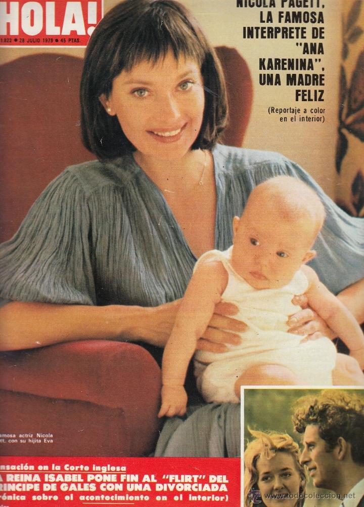 Sammeln von Zeitschriften &iexcl;Hola!: REVISTA HOLA N&ordm; 1822 A&Ntilde;O 1979. NICOLA PAGETT. REINA ISABEL .
