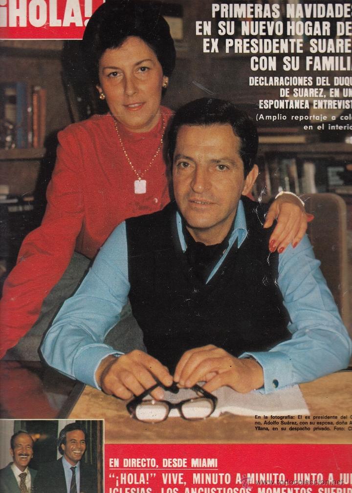 Coleccionismo de Revista Hola: REVISTA HOLA N&ordm; 1951 A&Ntilde;O 1982. ADOLFO SUAREZ Y FAMILIA.JULIO IGLESIAS Y EL SECUESTRO. ISABEL PREYSLE