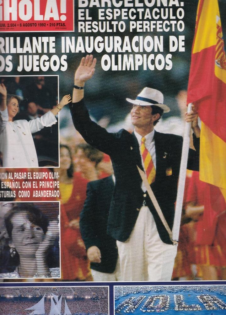 Sammeln von Zeitschriften &iexcl;Hola!: REVISTA HOLA N&ordm; 2504 A&Ntilde;O 1992. INAGURACION JUEGOS OLIMPICOS DE BARCELONA.