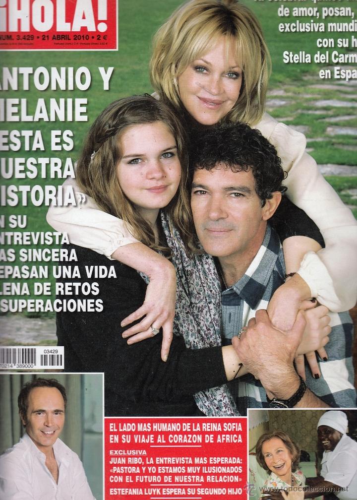 Sammeln von Zeitschriften &iexcl;Hola!: REVISTA HOLA N&ordm; 3429 A&Ntilde;O 2010. ANTONIO Y MELANIE. REINA SOFIA. JUAN RIBO. ESTEFANIA LUYK.