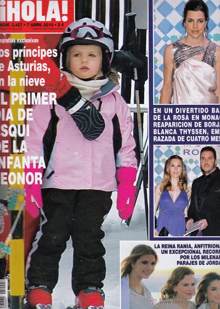 Coleccionismo de Revista Hola: REVISTA HOLA N&ordm; 3427 A&Ntilde;O 2010. INFANTA LEONOR. REINA RANIA. BORJA Y BLANCA THYSSEN.