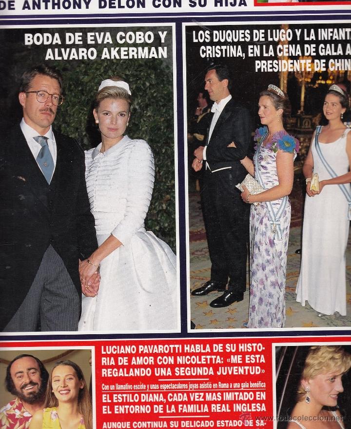 Coleccionismo de Revista Hola: REVISTA HOLA N&ordm; 2708 A&Ntilde;O 1996. BODA EVA COBO Y ALVARO AKERMAN. LUCIANO PAVAROTTI. ELENA OCHOA.