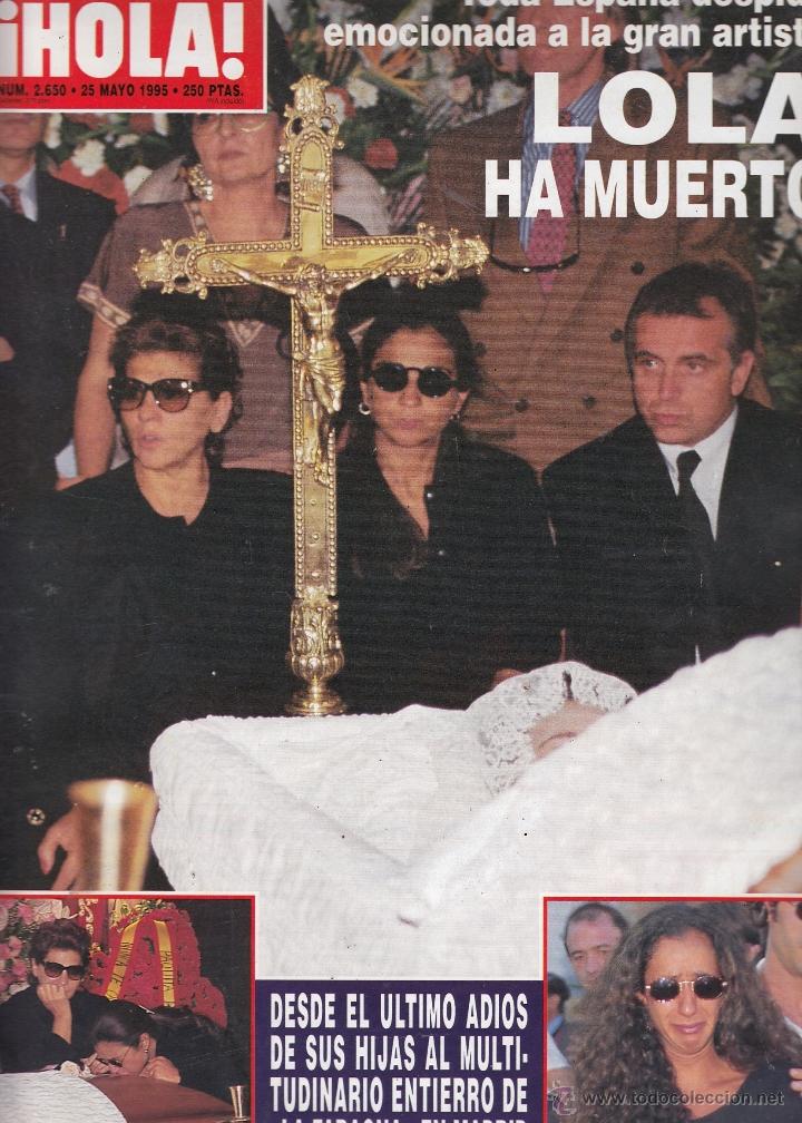 Coleccionismo de Revista Hola: REVISTA HOLA N&ordm; 2650 A&Ntilde;O 1995. TODA ESPA&Ntilde;A DESPIDE A LOLA FLORES.
