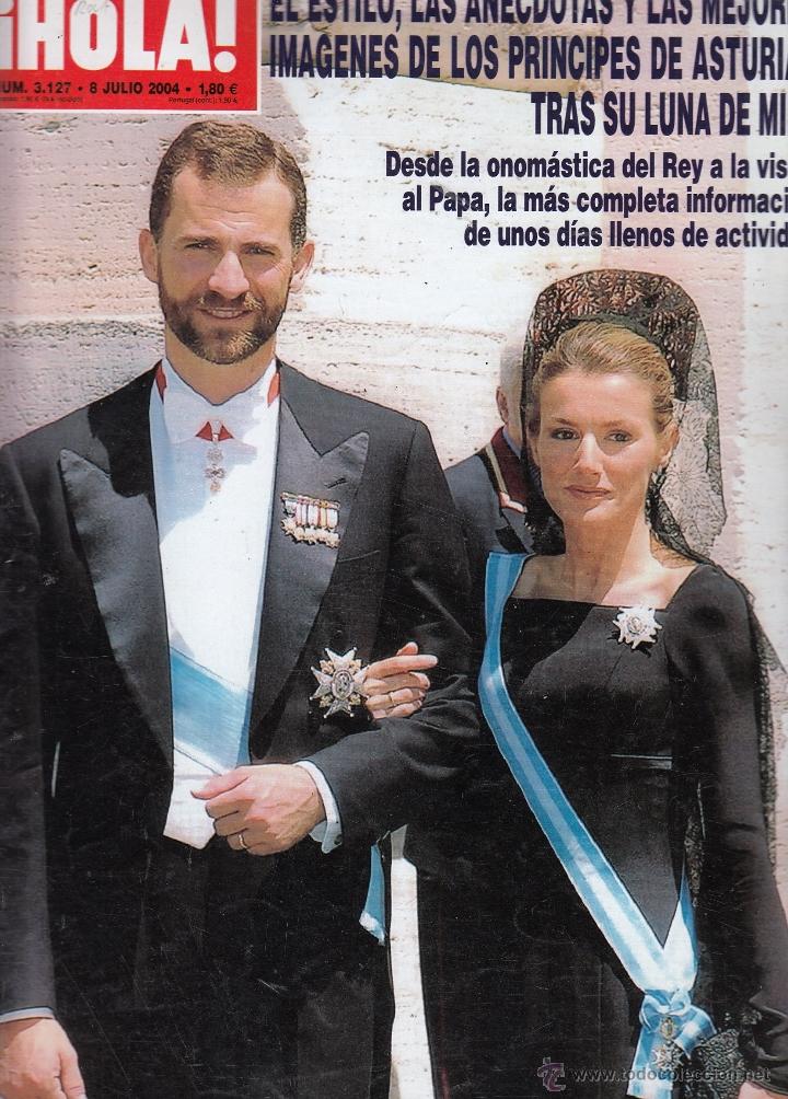 Sammeln von Zeitschriften &iexcl;Hola!: REVISTA HOLA N&ordm; 3127 A&Ntilde;O 2004. LUNA DE MIEL DE LOS PRINCIPES DE ASTURIAS.