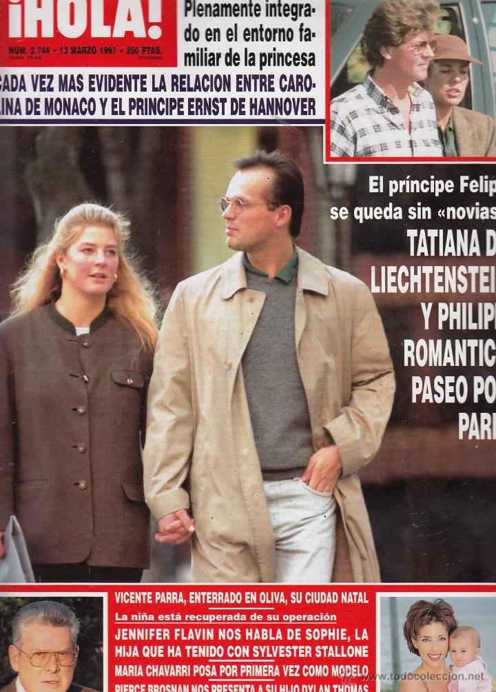 Collection Magazine &iexcl;Hola!: REVISTA HOLA N&ordm; 2744 A&Ntilde;O 1997. TATIANA DE LICHTENSTEIN Y PHILIPP. JANNIFER FLAVIN. MARIA CHAVARRI.