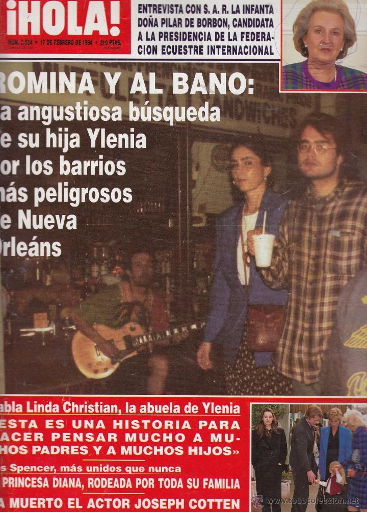 Collection Magazine &iexcl;Hola!: REVISTA HOLA N&ordm; 2584 A&Ntilde;O 1994. DO&Ntilde;O PILAR DE BORBON. ROMINA Y AL BANO. CAROLINA Y VINCENT LINDON.