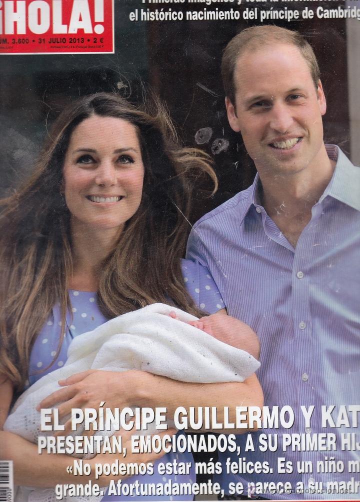 Collectionnisme de Magazine &iexcl;Hola!: REVISTA HOLA N&ordm; 3600 A&Ntilde;O 2013. PRINCIPE GUILLERMO Y KATE. CORONACION DE FELIPE Y MATILDE DE BELGICA.