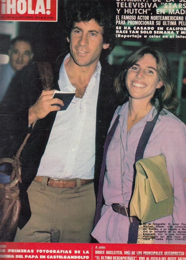 Collezionismo di Rivista &iexcl;Hola!: REVISTA HOLA N&ordm; 1882 A&Ntilde;O 1980. PAUL MICHAEL GLASER. BRUCE BOXLEITER. MIA PATTRERSON.