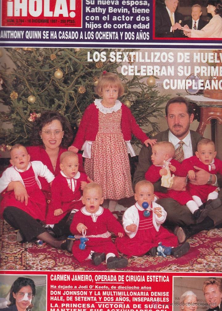Sammeln von Zeitschriften &iexcl;Hola!: REVISTA HOLA N&ordm; 2784 A&Ntilde;O 1997. KATHY BEVIN. SEXTILLIZOS DE HUELVA. DON JOHSON Y DENISE HALE.