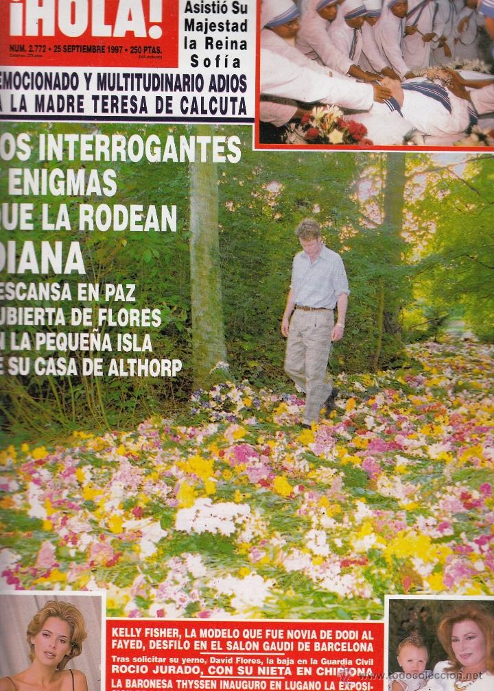 Coleccionismo de Revista Hola: REVISTA HOLA N&ordm; 2772 A&Ntilde;O 1997. ADIOS A LA MADRE TERESA DE CALCUTA. KELLY FISHER. ROCIO JURADO.
