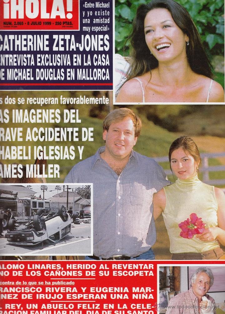 Coleccionismo de Revista Hola: REVISTA HOLA N&ordm; 2865 A&Ntilde;O 1999. CATHERINE ZETA-JONES. PALOMO LINARES. FRANCISCO RIVERA Y EUGENIA.