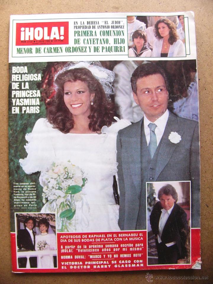 Collectionnisme de Magazine &iexcl;Hola!: Hola n&ordm; 2132 Ana Alicia Norma Duval Yasmina Raphael Juan Pardo Carmen Ordo&ntilde;ez Paul Belmondo
