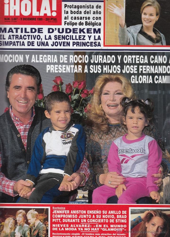 Coleccionismo de Revista Hola: REVISTA HOLA N&ordm; 2887 A&Ntilde;O 1999. MATILDE D&acute;UDEKEM. ROCIO JURADO Y ORTEGA CANO CON SUS HIJOS. JENNIFER.