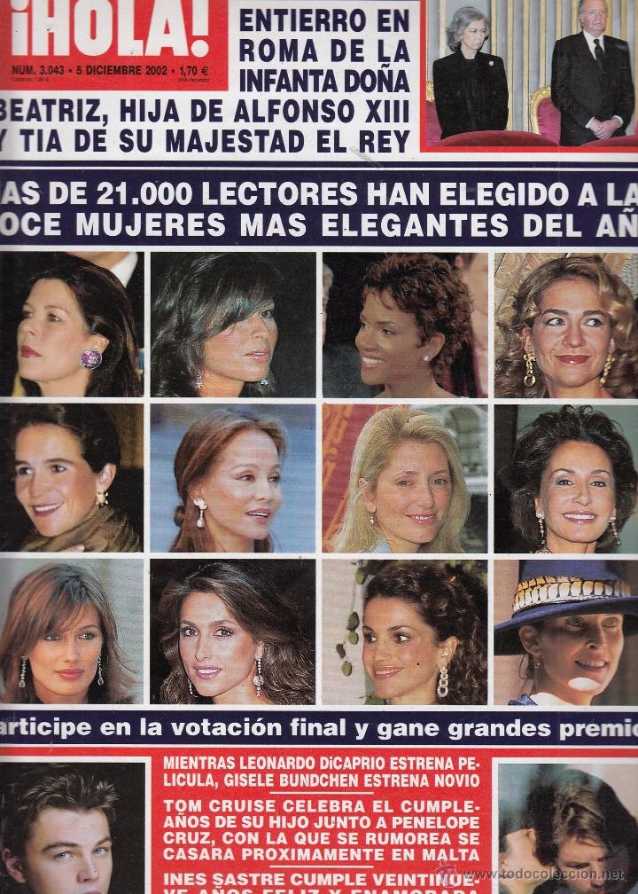 Coleccionismo de Revista Hola: REVISTA HOLA N&ordm; 3043 A&Ntilde;O 2002. LEONARDO DICAPRIO.TOM CRUISE Y PENELOPE.CRUZ. CUMPLEA&Ntilde;OS INES SASTRE.