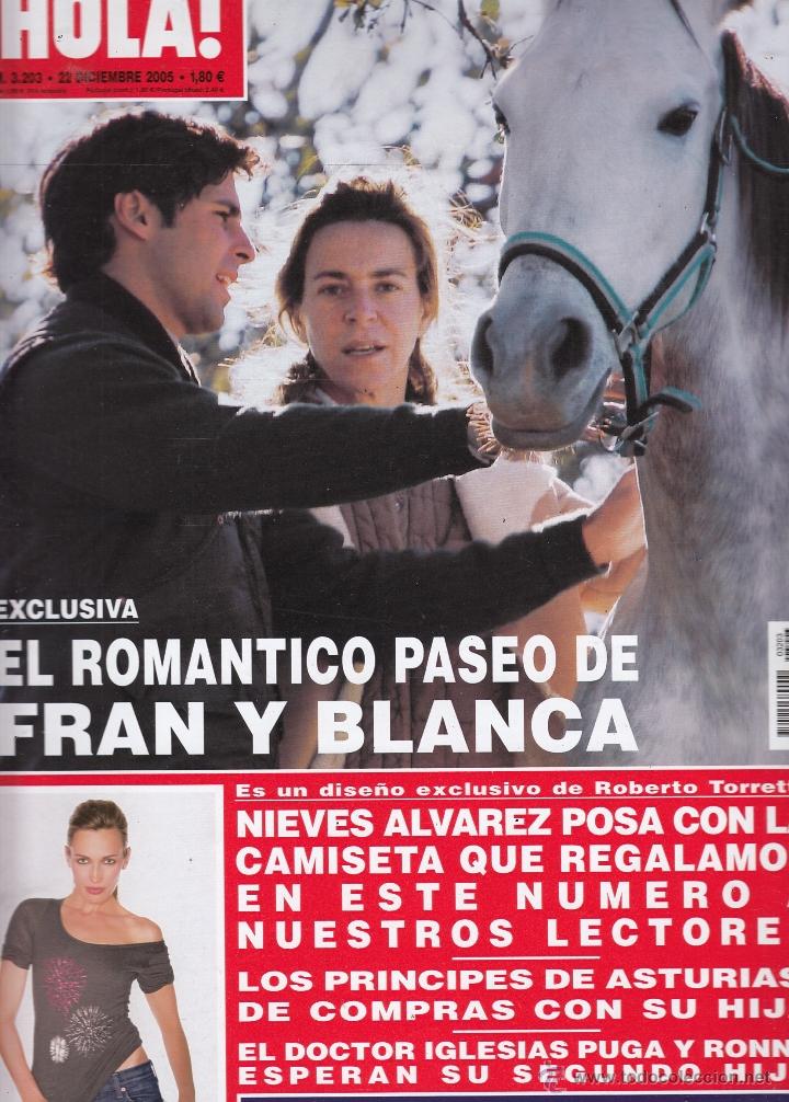 Collectionnisme de Magazine &iexcl;Hola!: REVISTA HOLA N&ordm;1 3203 A&Ntilde;O 2005. FRAN Y BLANCA.