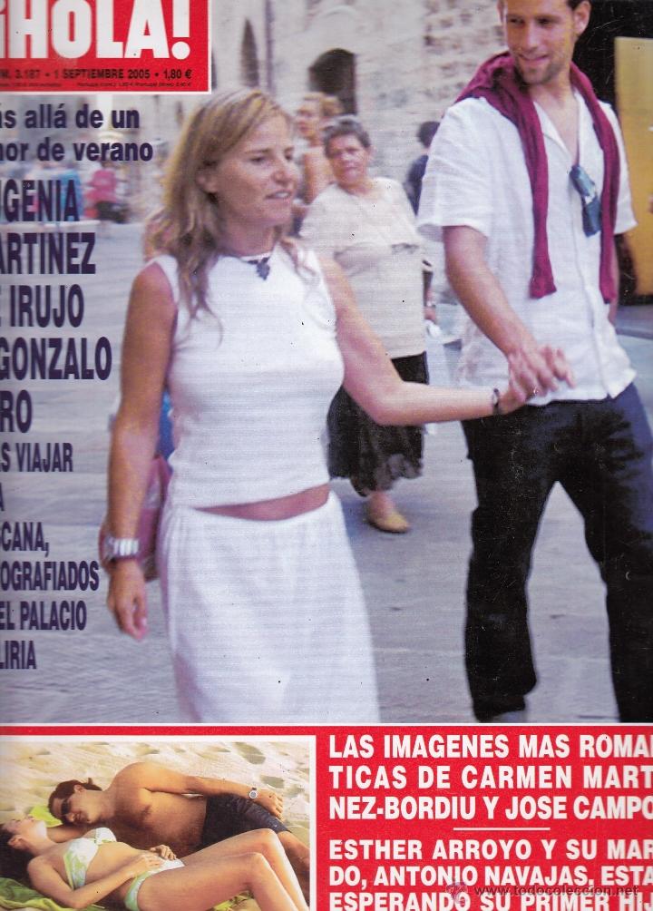 Collectionnisme de Magazine &iexcl;Hola!: REVISTA HOLA N&ordm; 3187 A&Ntilde;O 2005. EUGENIA MARTINEZ Y GONZALO MIRO. JOSE CAMPOS Y BORIDIU. ESTHER ARROYO