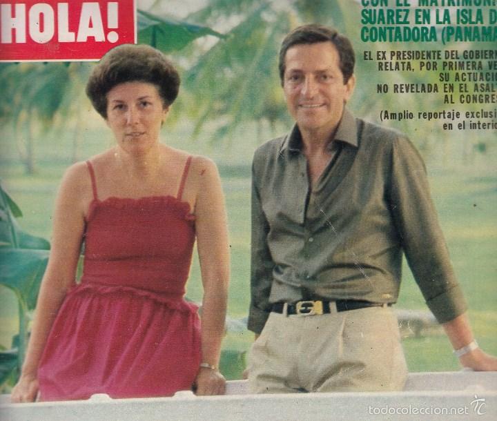 Collezionismo di Rivista &iexcl;Hola!: REVISTA HOLA N&ordm; 1910 A&Ntilde;O 1981. ADOLFO SUAREZ Y AMPARO. FARAH. ALAIN DELON Y MIREILLE DARC.C. ONASSIS