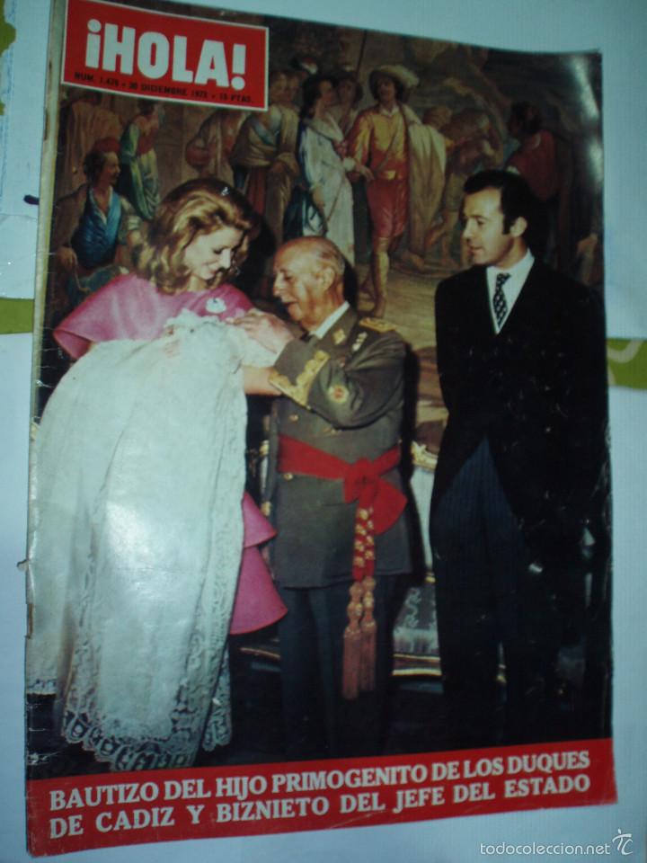Sammeln von Zeitschriften &iexcl;Hola!: revista hola n&ordm; 1479 bautizo del biznieto de franco