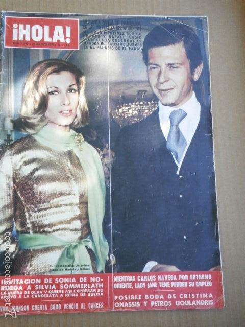 Collectionnisme de Magazine &iexcl;Hola!: Revista Hola,16-3-74 ,Num 1542
