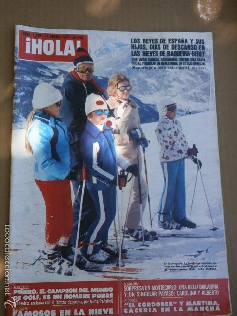Collectionnisme de Magazine &iexcl;Hola!: Revista Hola,15-1-77,n&ordm; 1690, pag trasera escrita a boli.