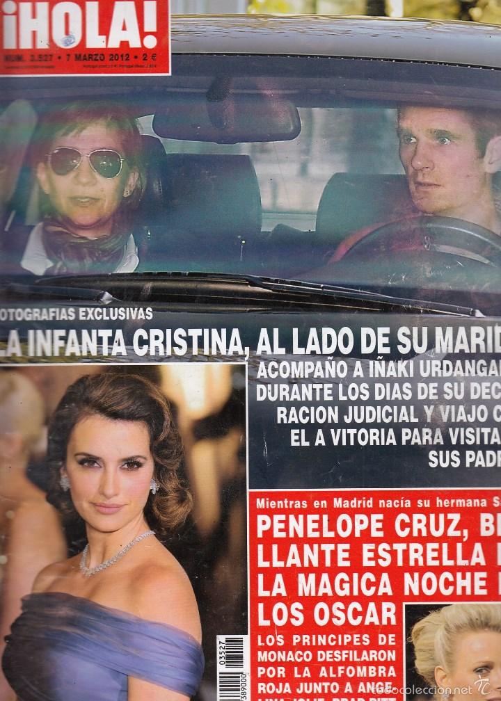 Sammeln von Zeitschriften &iexcl;Hola!: REVISTA HOLA N&ordm; 3527 A&Ntilde;O 2012. INFANTA CRISTINA. PENELOPE CRUZ.