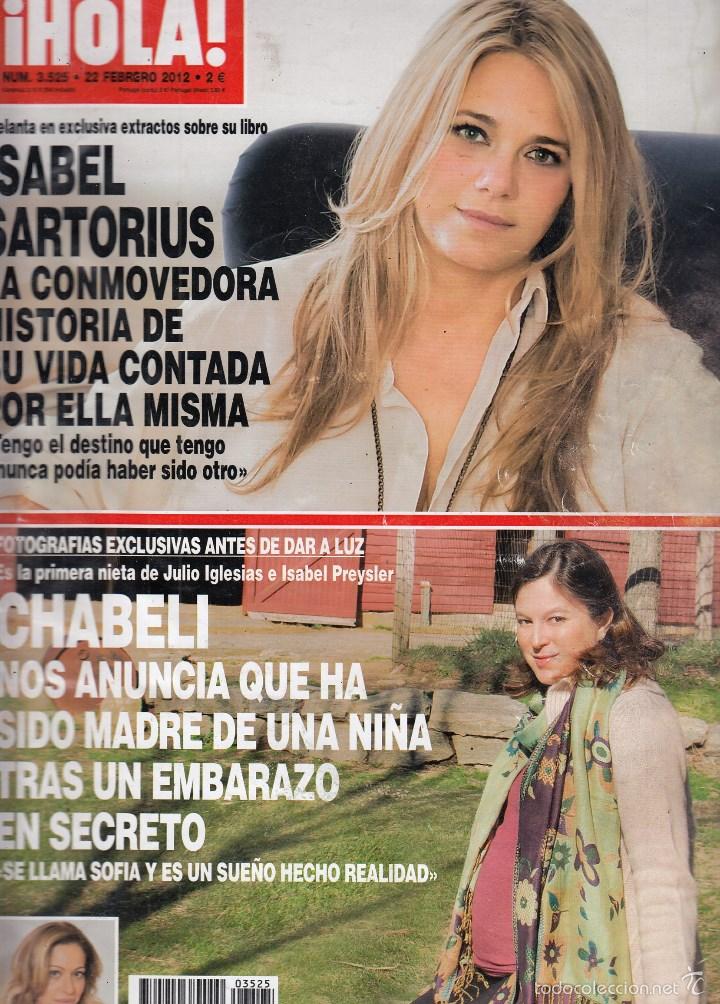 Sammeln von Zeitschriften &iexcl;Hola!: REVISTA HOLA N&ordm; 3525 A&Ntilde;O 2012. ISABEL SARTORIUS. CHABELI . GEMA RUIZ.