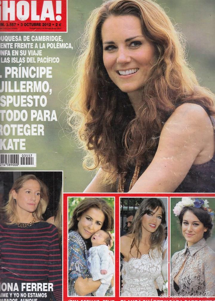 Sammeln von Zeitschriften &iexcl;Hola!: REVISTA HOLA N&ordm; 3557 A&Ntilde;O 2012. KATE. FIAON FERRER. IRMA SIORIANO. BLANCA SUAREZ Y SARA CARBONERO.